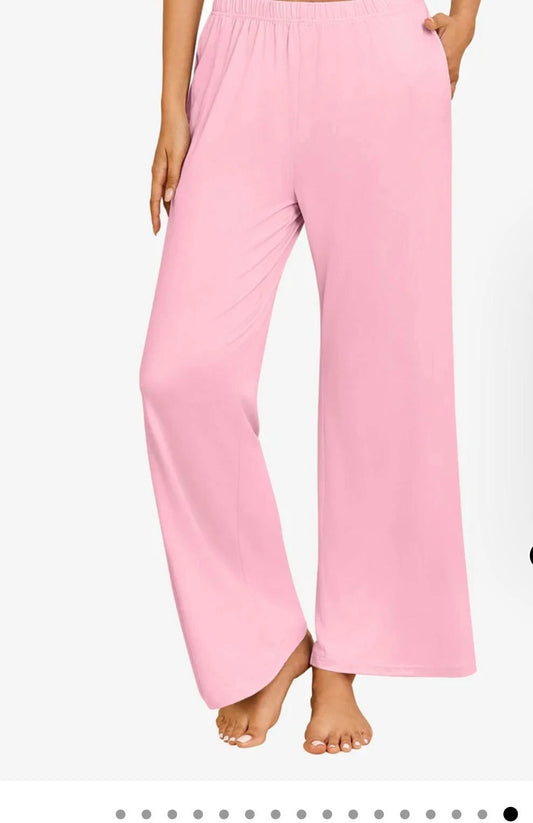 New Women Branded Pjama Pants Sleepwear BabyPink Color Cozy Size 2XL